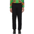 Moschino Black Italy Side Band Lounge Pants