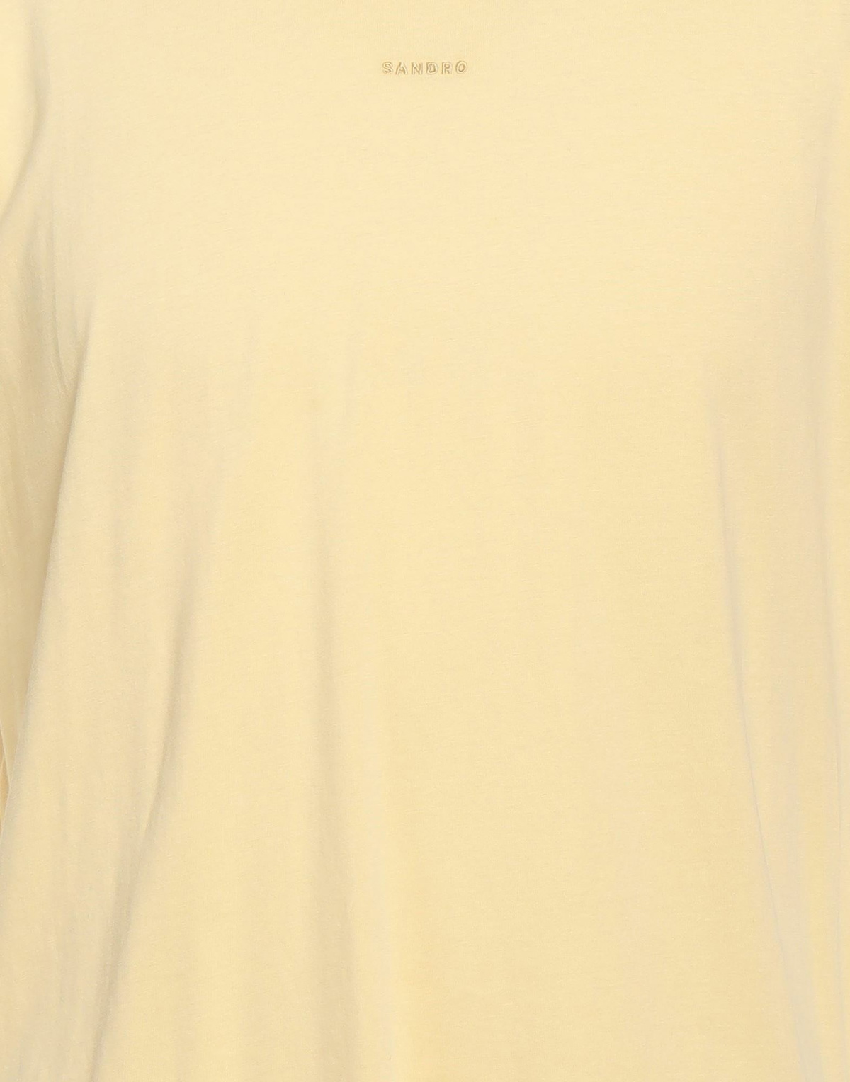 Sandro Mens T-shirt Pastel in Yellow