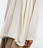 Agnona Draped satin blouse