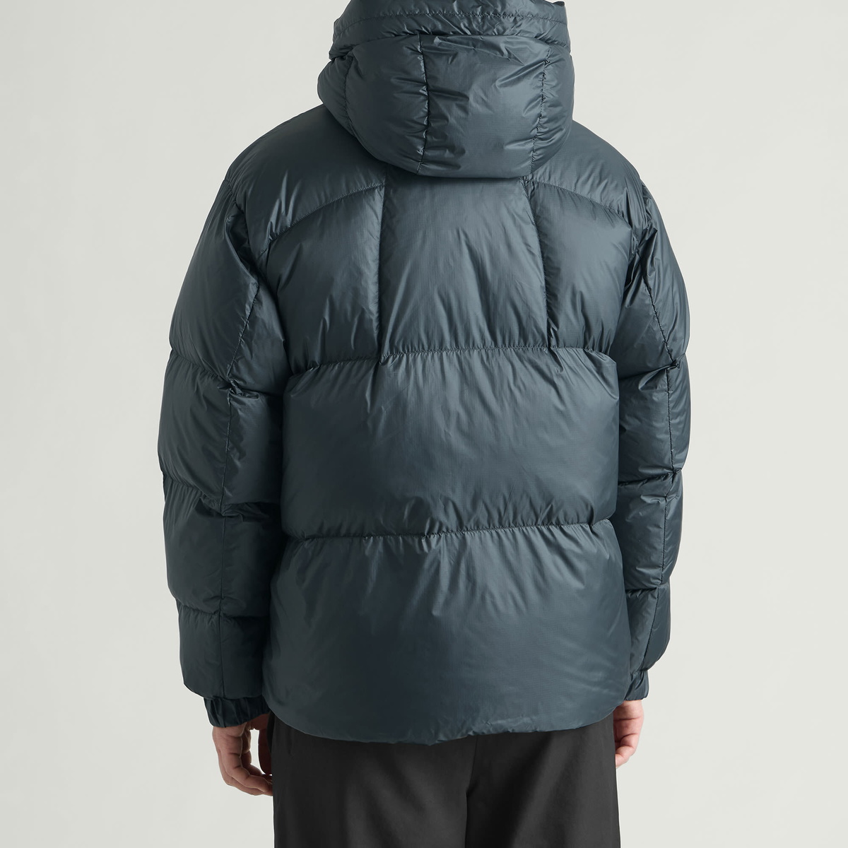 Goldwin Men's Crystalite Down Parka Jacket in Pewter