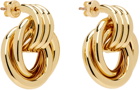 ANINE BING Gold Triple Knot Earrings