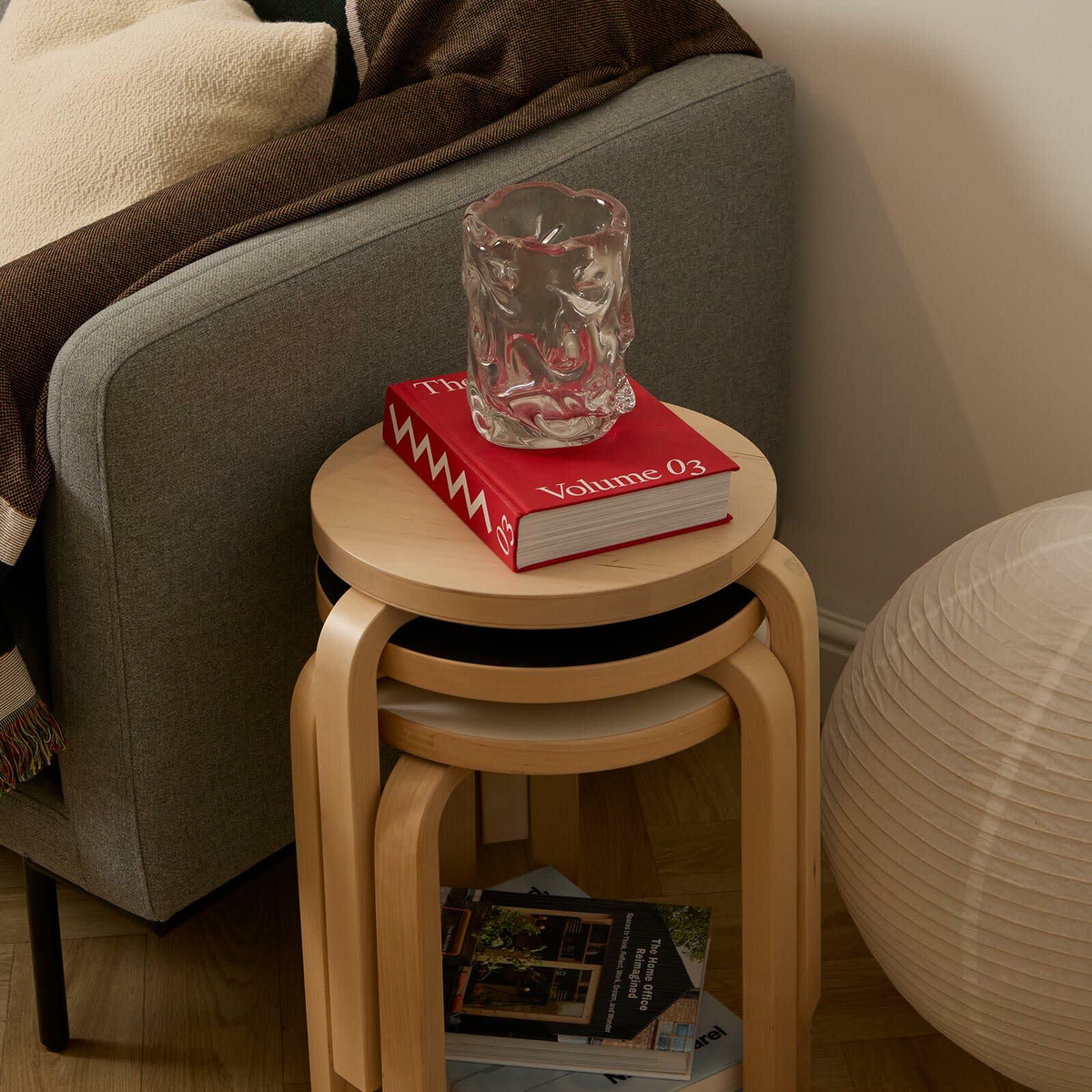 ferm LIVING Virelle Vase - H18cm in Clear 