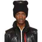 Moncler Black Pocket Beanie