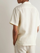 Frescobol Carioca - Angelo Camp-Collar Linen Shirt - Neutrals