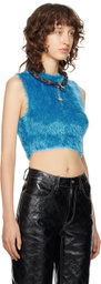 Marine Serre SSENSE Exclusive Blue Vest