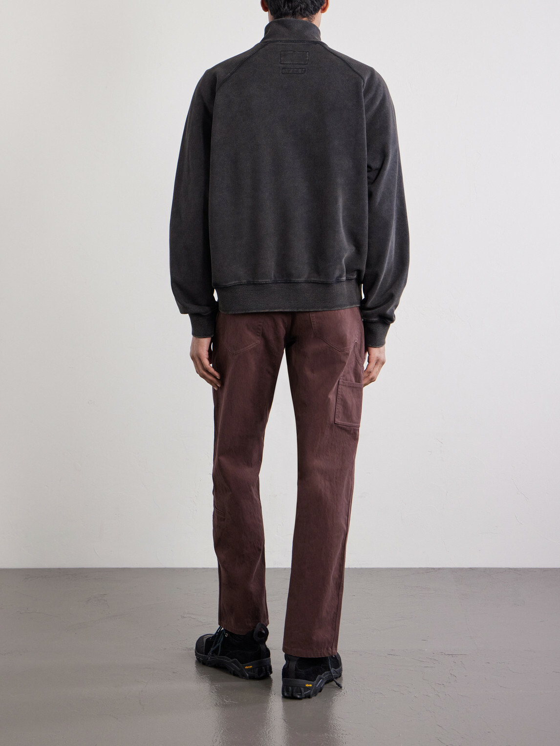FrizmWORKS - Cotton-Blend Jersey Zip-Up Sweatshirt - Black
