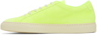 Common Projects Yellow Nubuck Achilles Low Sneakers