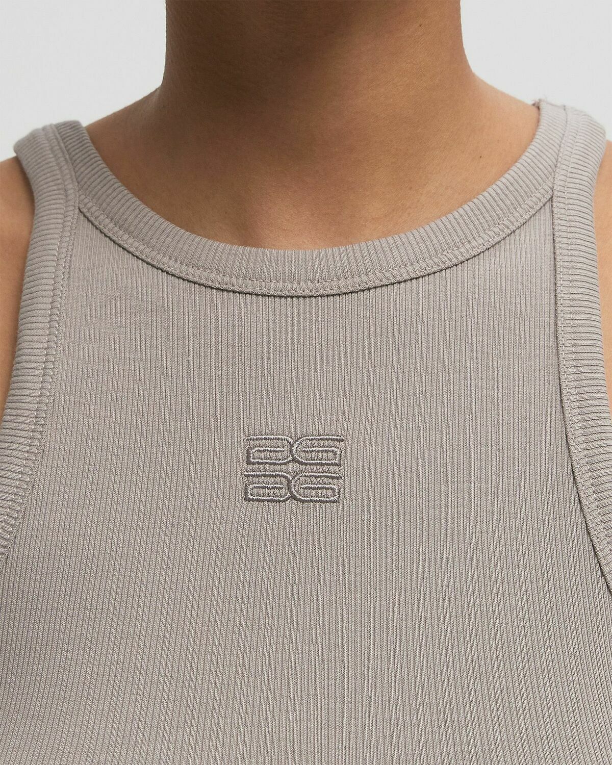 Gestuz GZDREW LOGO TANK 2.0 Grey Womens Tops & Tank