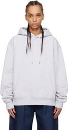 JACQUEMUS Gray 'The embroidered sweatshirt' Hoodie