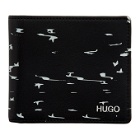 Hugo Black Stardust Bifold Wallet
