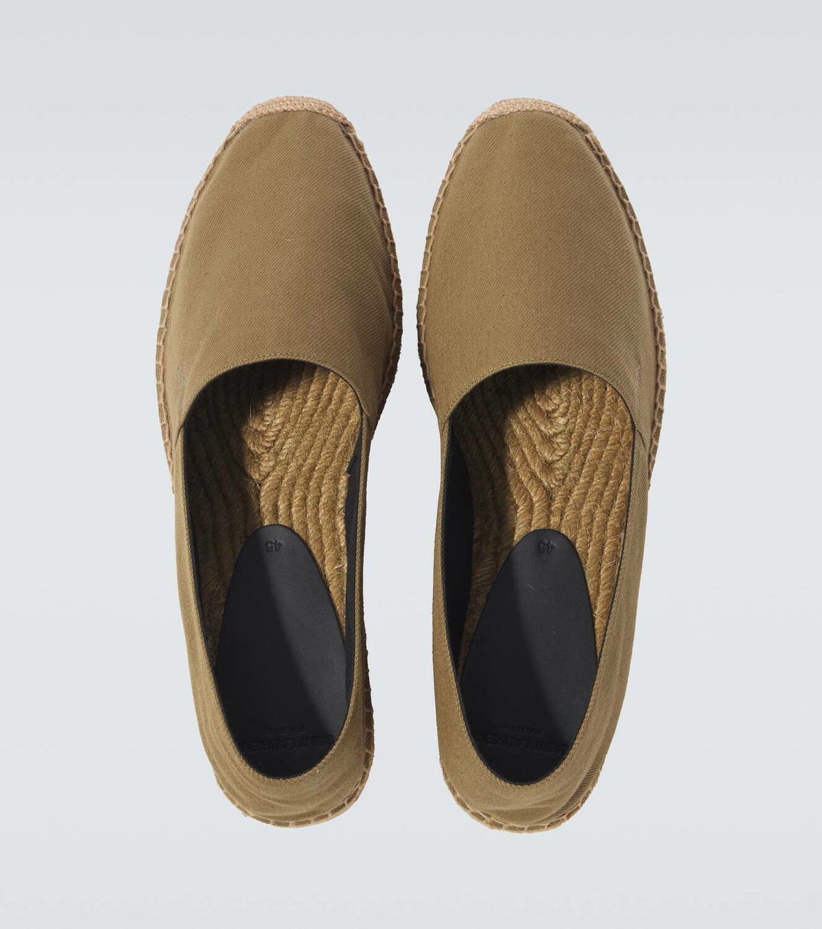 Saint Laurent Cassandre gabardine espadrilles