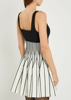 Simkhai Cynder Patterned Knit Mini Dress Black