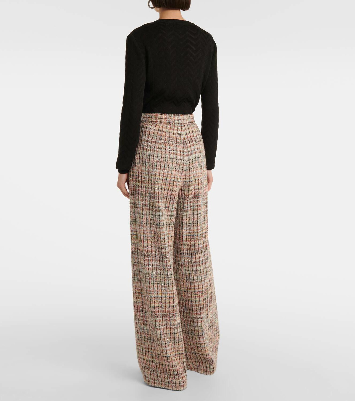 Pantalon Large Missoni En Coton Noir - Taille 4 - Neuf Sans étiquette - Fabriqué En Italie