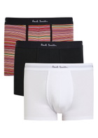 Paul Smith Stretch-cotton Trunks set of Three Multicoloured