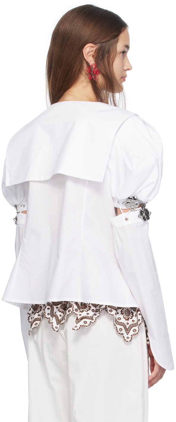 チョポバ　ロウェナ　chopova lowena ブラウス　トップス　tops CHOPOVA LOWENA（チョポヴァ・ロウェナ） パフスリーブシャツ 半袖