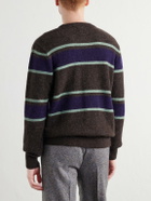 Oliver Spencer - Blenheim Striped Wool-Blend Sweater - Brown