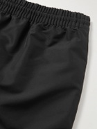 Balenciaga - Straight-Leg Short-Length Logo-Print Swim Shorts - Black