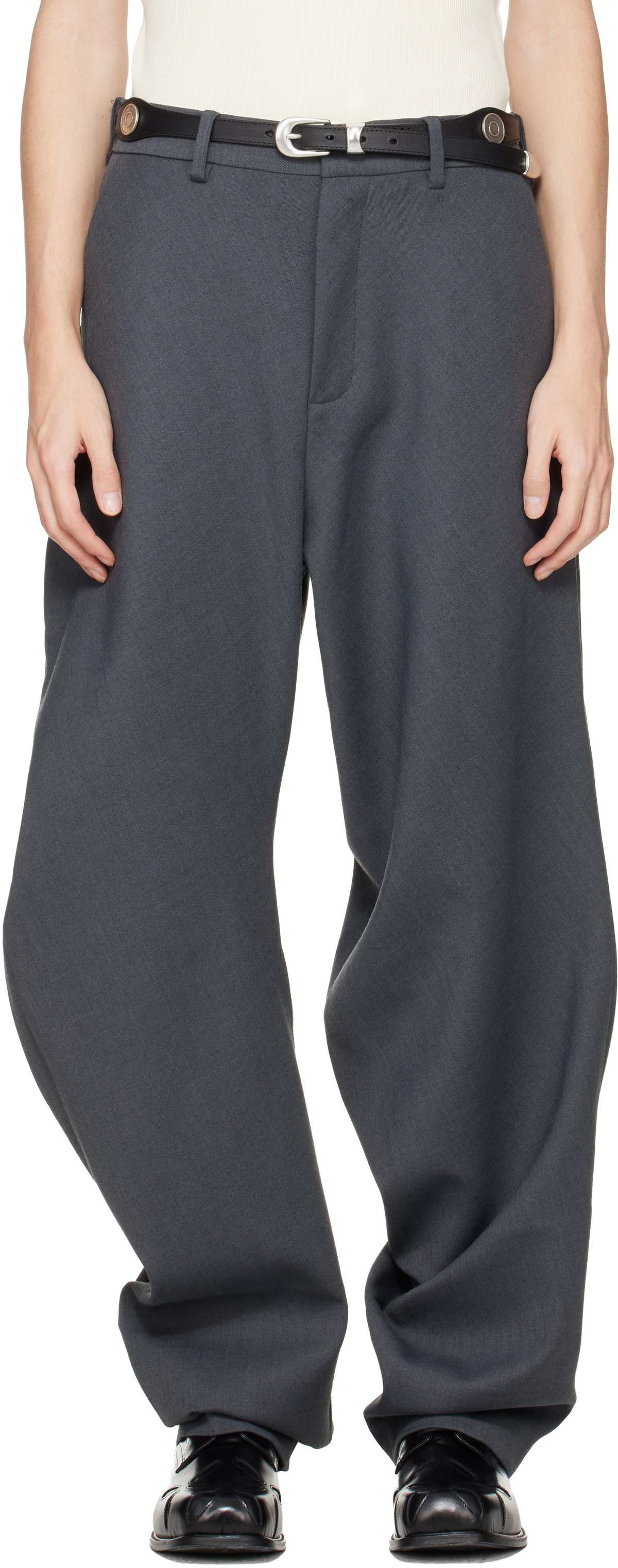 Charles Jeffrey LOVERBOY Gray Topsy Turvy Trousers