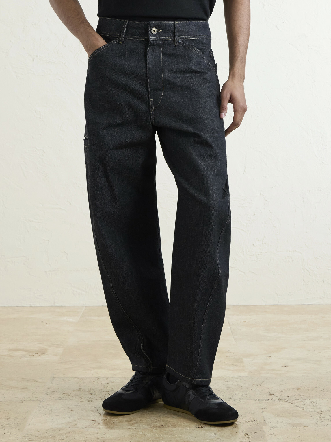 LEMAIRE - Twisted Barrel-Leg Organic Jeans - Blue