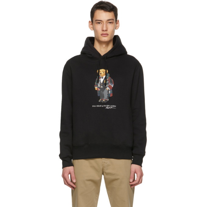 Photo: Polo Ralph Lauren Black Fleece Polo Bear Hoodie