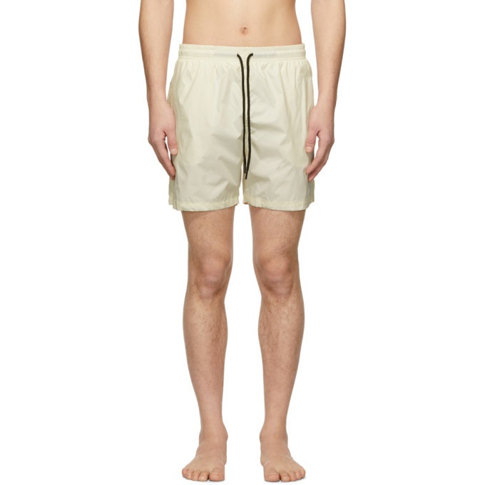 Photo: Solid and Striped Off-White Classic Swim Shorts