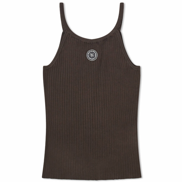 Photo: Sporty & Rich Women's SRHWC Ribbed Tank in Chocolate