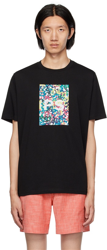 Photo: PS by Paul Smith Black Printed T-Shirt