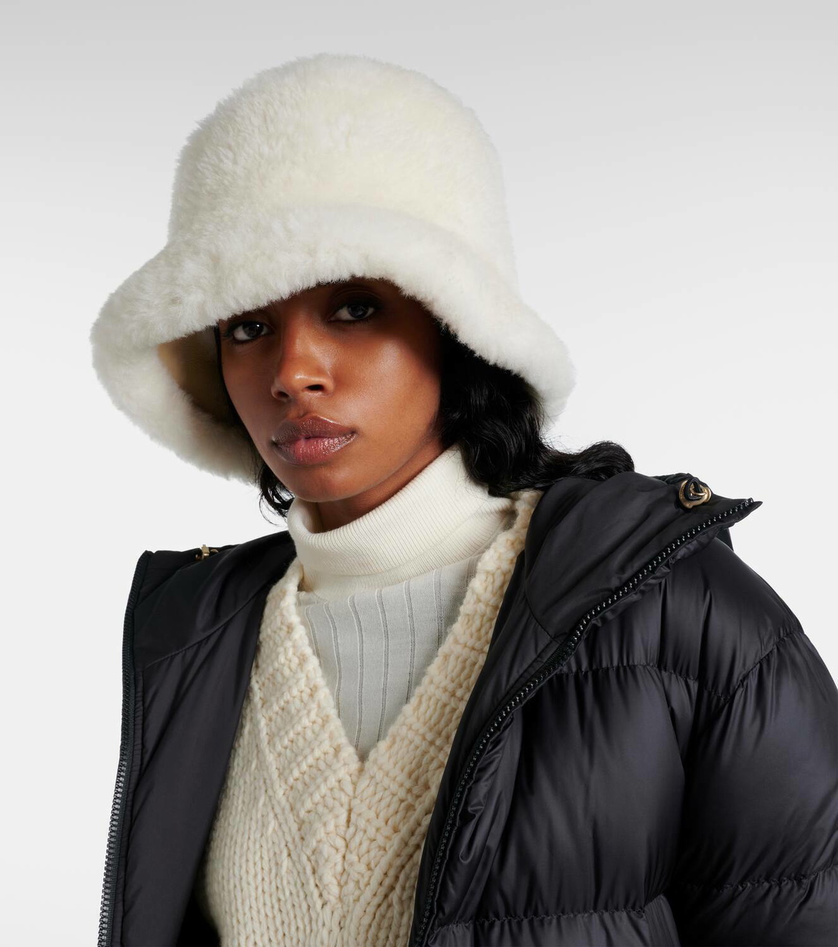 Moncler Shearling bucket hat Moncler