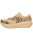 Hoka One One x Engineered Garments Bondi Sneakers in Sand Leopard Print