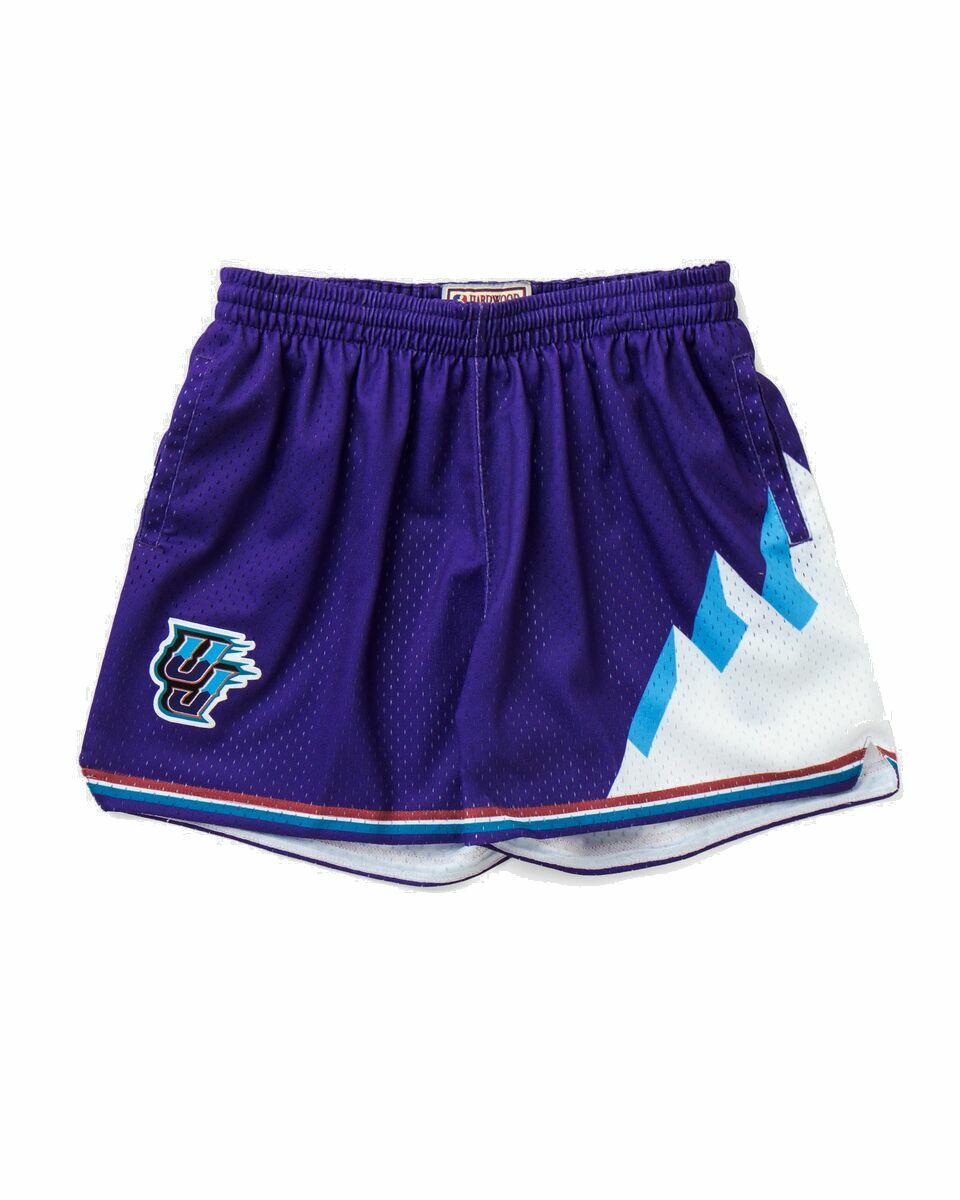 Photo: Mitchell & Ness Nba Womens Jump Shot Shorts Utah Jazz Purple - Womens - Sport & Team Shorts