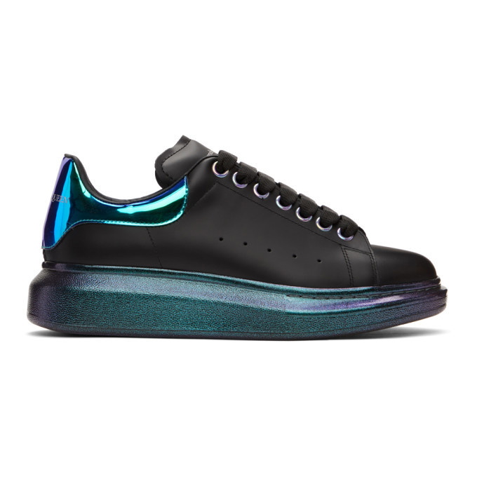 Photo: Alexander McQueen Black and Multicolor Oversized Sneakers