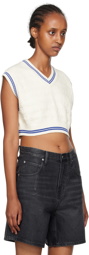 Alexander Wang White Cropped Vest