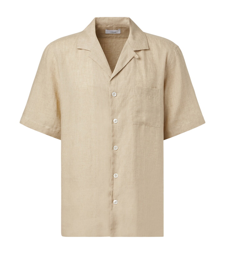 Photo: Lardini Linen bowling shirt