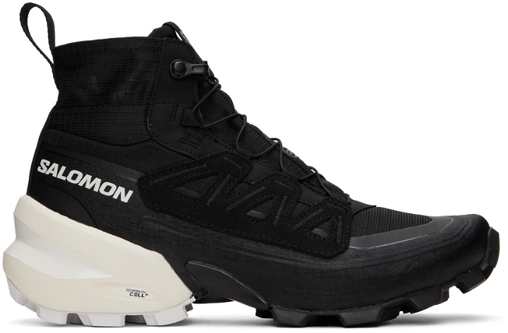 Photo: MM6 Maison Margiela Black Salomon Edition Cross High Sneakers