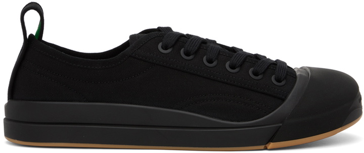 Photo: Bottega Veneta Black Vulcan Sneakers