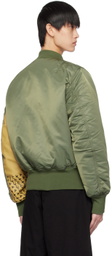 the Shepherd UNDERCOVER Khaki fragment design & Alpha Industries Edition Reversible Bomber Jacket