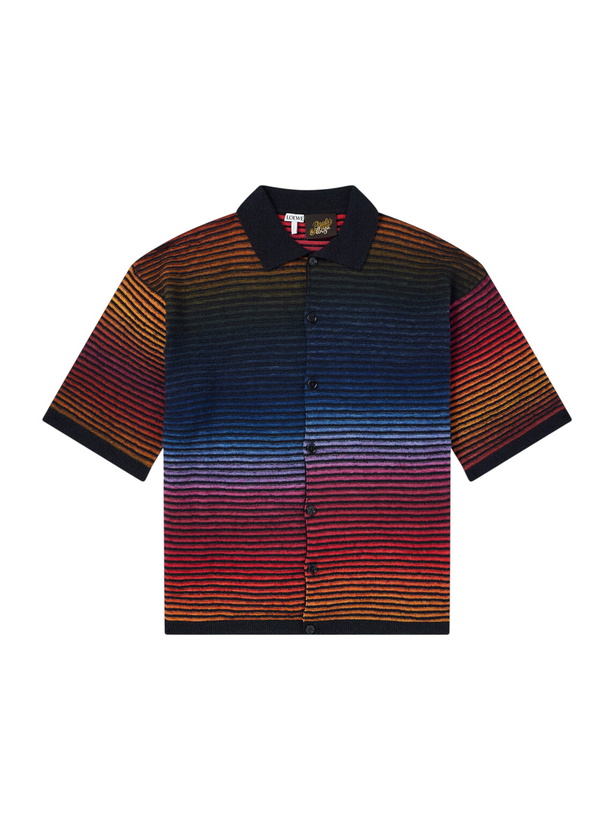Photo: LOEWE - Paula's Ibiza Knitted Cotton-Blend Shirt - Multi