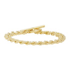 All Blues Gold Polished DNA Bracelet