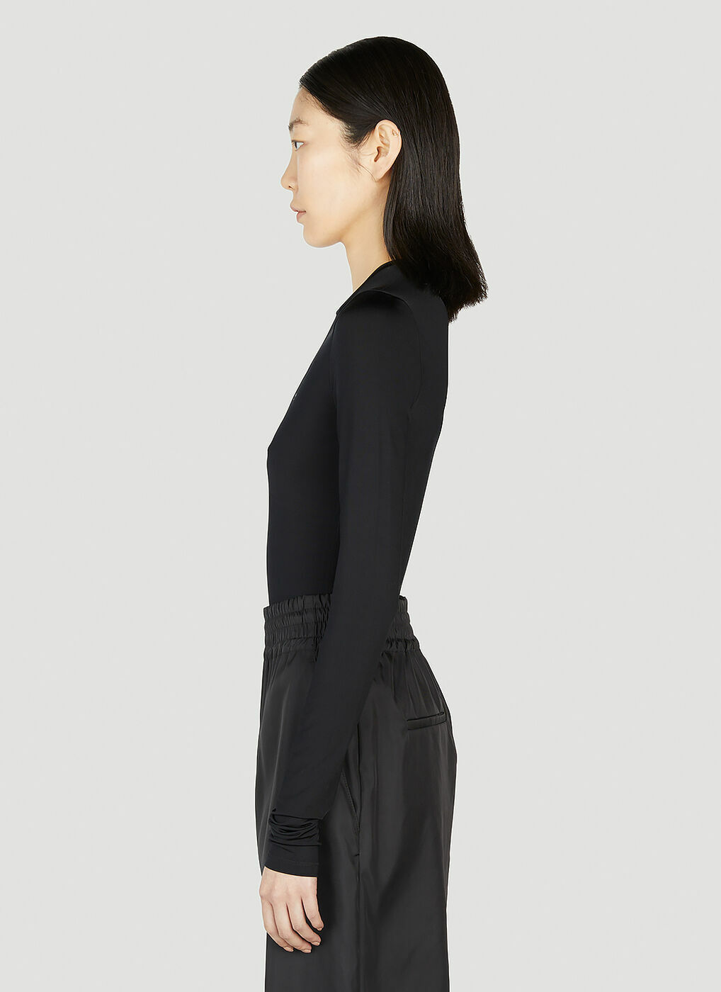 Prada logo-embossed long-sleeve T-shirt | Eraldo.com DE