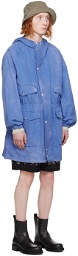 Acne Studios Blue Hooded Jacket
