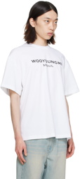 Wooyoungmi White Printed T-Shirt