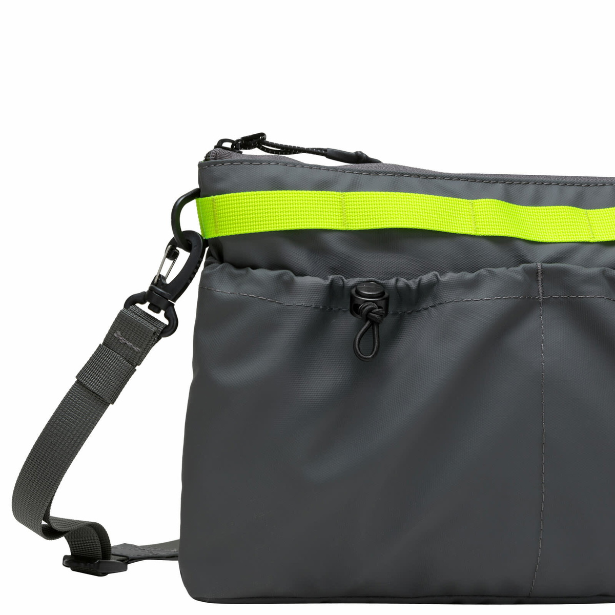 Elliker Twin Pocket Sacoche Bag in Grey Neon 