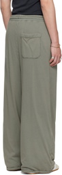 LU'U DAN Gray Wadded Bontans Sweatpants