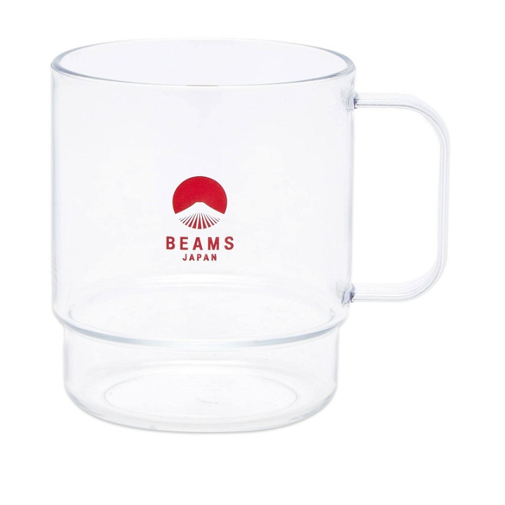 Photo: BEAMS JAPAN Stacking Mug in Clear/Red