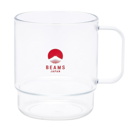 BEAMS JAPAN Stacking Mug in Clear/Red