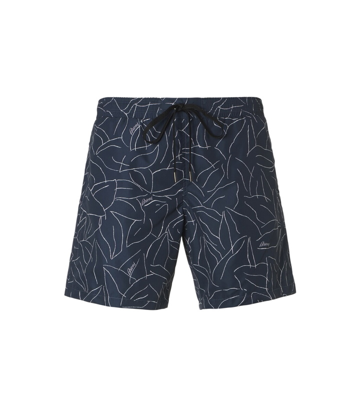 Photo: Brioni Printed swim trunks