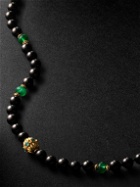 Ileana Makri - Gold Jade Beaded Necklace