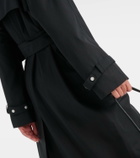 Burberry Kennington faux fur-trimmed trench coat
