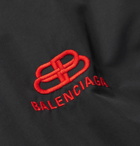 Balenciaga - Logo-Embroidered Shell Jacket - Blue