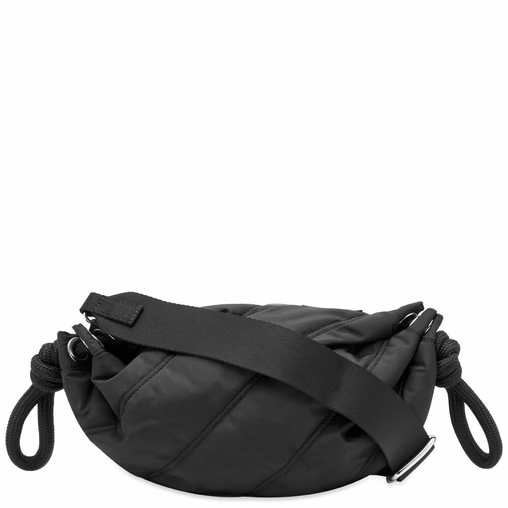 ★Ganni★ Quilted Recycle Tech Small Baguette Shoulder Bag B Ganni Quilted Recycled Tech Small Duffle Bag - Black